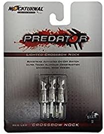 Nockturnal Predator Crossbow Lighted Archery Arrow Nocks – 3 Pack