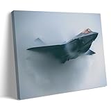 F-35 Flugzeugkunst, Militärposter, dekorativer Maldruck, Bild, Leinwand, Wandkunst, Schlafzimmer, Büro, Wohnzimmer, Dekoration, 60 x 90 cm