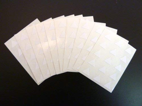 150 Labels , 10mm Triangle , Colour Code Stickers White
