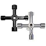 ARWIG 2 llaves cuadradas multifuncionales, llaves para purga del sistema de calefacción, llaves universales para armarios de control, llaves para contadores de agua y válvulas