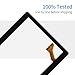 for Sannuo K101 Screen Replacement, for Sannuo Tablet K101 10.1 inch Touch Screen Digitizer Sensor Glass Panel Replacement Kit Tablet PC with Tools(Not LCD) (Black, Left Hole)