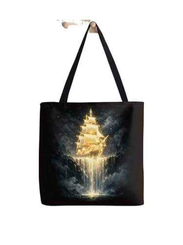 Sac fourre-tout voilier Lux Maris au design exclusif Nuits d'Or en toile haut de gamme
