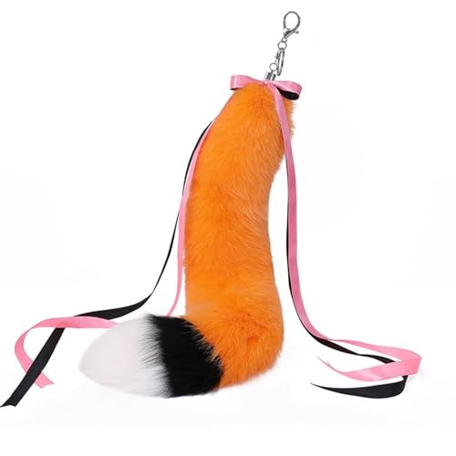 Pendentif de sac en peluche douce : porte-clés ruban suspendu haute résistance