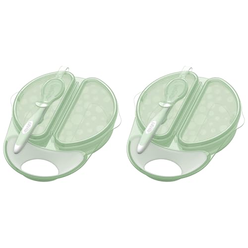 Image of Dr. Brown's Travel Fresh Bowl and Spoon, 2-Pack, Turquoise