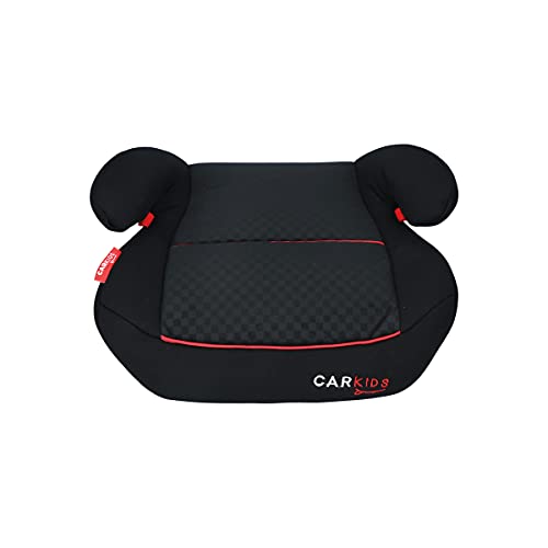 Carkids Auto-Kindersitzerhöhung Schwarz und Rot, Autokindersitz Gruppe 2-3, Kinder von 3,5-12 Jahre|15-36 kg - Image 3