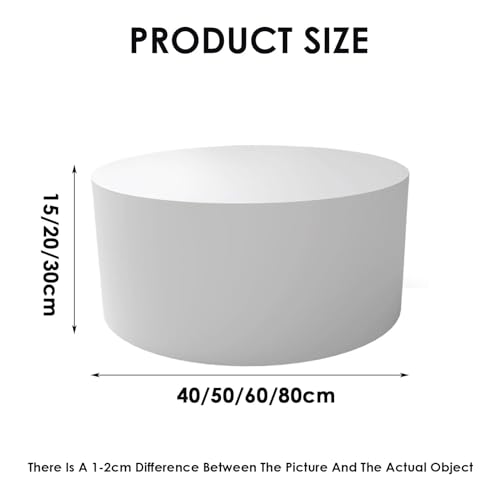 Magasin de vêtements support de présentation rond blanc