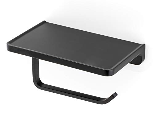 Linkaa-Toilet-Paper-Holder-with-Shelf-Matte-BlackWall-Mount-Bathroom-Decor-Phone-HolderRust-Proof-Aluminum-Matte-FinishBathroom-Accessories-Storage-Shelf-for-Phone-Matte-Black Linkaa Toilet Paper Holder with Shelf Matte BlackWall Mount Bathroom Decor Phone HolderRust Proof Aluminum Matte FinishBathroom Accessories Storage Shelf for Phone Matte Black