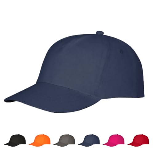 Gorra de Material 100% Algodón, Gorra de 5 Paneles Clásica, Transpirable y Ajustable para Estilo...