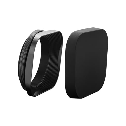 BCMCZCDC Pare-soleil rectangulaire en métal 52 mm pour objectifs micro appareil photo Canon Sony Fuji Leica