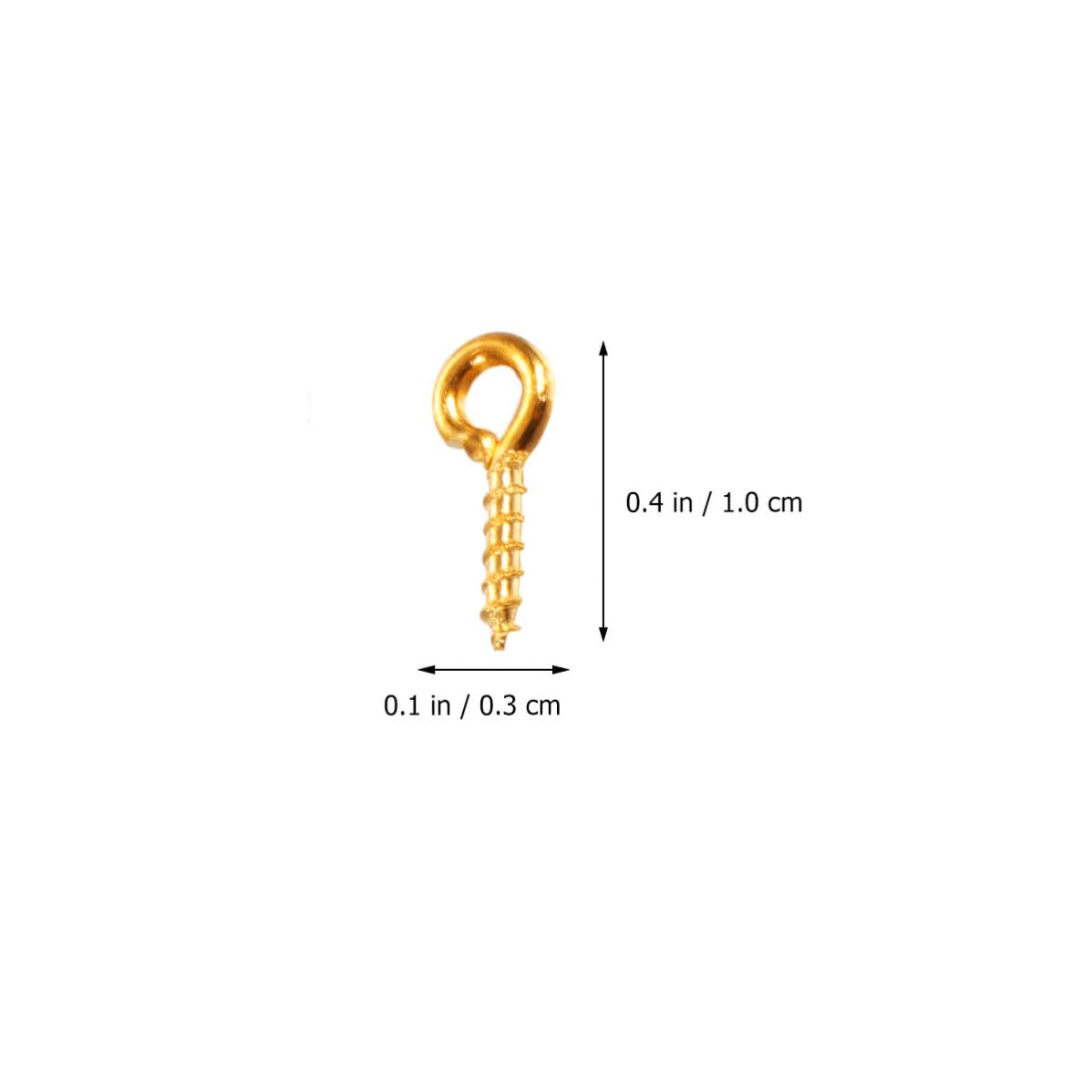 Sheep Eye Screw Hook Multi-Purpose Plating Iron Round Eyelets for Wood Tags and DIY Jewelry Easy Installation Kit About 900 Pcs for Clay Sculptures Random Color