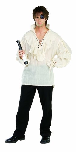 Camisa de pirata para solucionar disfraces rápidos de hombre talla única