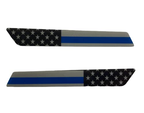 Kustom Cycle Parts - Insertos para Alforjas Azul Línea Americana para Harley Davidson Touring 2014 en adelante miniatura 1