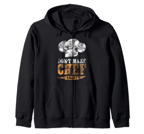 Ne me mettez pas en colère Chef Culinary Chef Cooking Resto Cook Sweat à Capuche