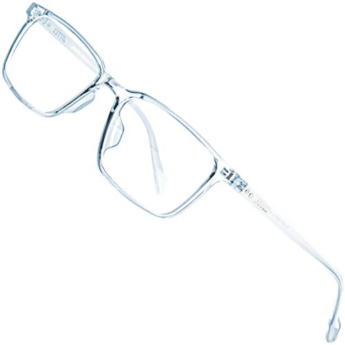 ATTCL Gafas con Filtro de luz Azul bloqueo de luz azul, Gafas con Filtro - Anti Luz Azul para Ordenador, Anti-reflejantes para Hombre y Mujer BL5577 Clear+Blue Cover