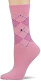 Burlington Damen Neon Pixel Queen Socken Baumwolle Glau Blau viele weitere Farben verstärkte Damensocken mit Muster atmungsaktiv kariert neon bunt gemustert ONE-SIZE-FITS-ALL als Geschenk 1 Paar