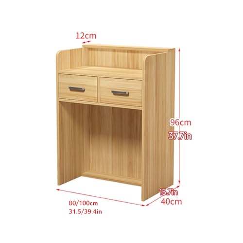 Generico Banco Reception Moderno, Ampio bancone Front-End, Pannello Ecologico, Design Elegante per Ufficio e attività Commerciali, bancone Front-End Elegante da 100 cm