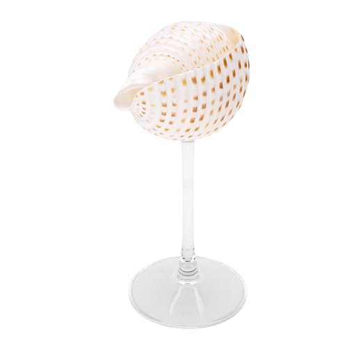 Concha Elegante Copa de Vino Hecha a Mano para Fiesta de Boda, Copa de Cóctel para Decoración Creativa del Hogar y Entornos de Bar (estilo 1)