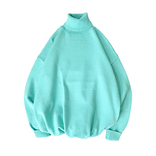 Pull col roulé homme Harajuku ample pour affronter le froid avec style coréen