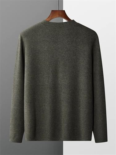 Men Stand-Up Collar Solid Wool Cardigan Sweaters Casual Sports Single Breasted Jumper3