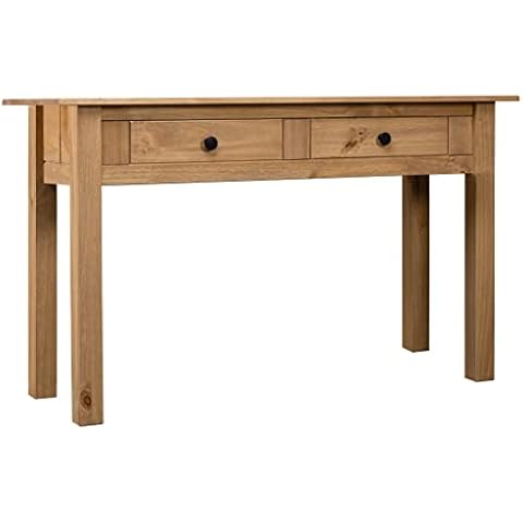 Table Console vidaXL en Pin Massif Cover