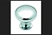 Amerock Cabinet Knob 1-1/4" H X 1-1/4"W Allison Polished Chrome 1-1/8" Proj. Card 2
