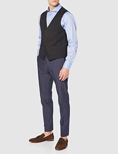 BUGATTI 680933-69400 Gilet di Pile, Grigio Scuro