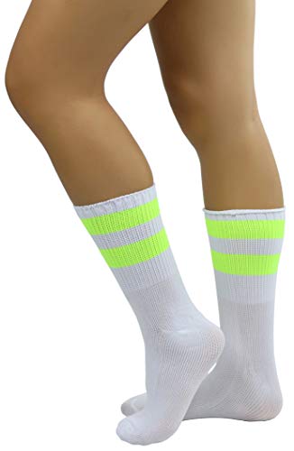 Image of ToBeInStyle Women's Acrylic Ankle Hi With Double Stripe Top Crew Fun Athletic Socks
