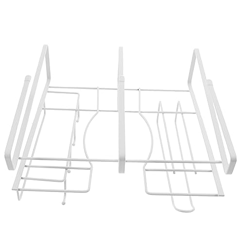 KICHOUSE Under Cabinet Utensil Organizer Hanging Rack for Kitchenware Space Saving Holder with Strong Load Bearing Capacity for Home Storage and Decoration