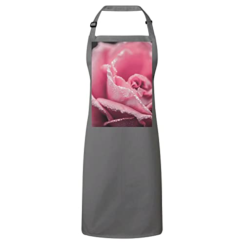 Tablier premium gros plan de rose en tissu de haute qualité pour passionnés