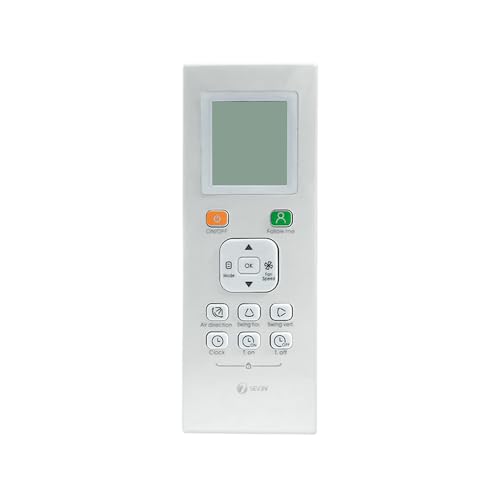 Image of 7SEVEN Compatible of Original AC Remote Control for Trane Split and Window 1 1.5 2 ton Air Conditioner - Existing AC Remote Should Match with Same Feature as remotes Model 180