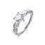 A04.1 Pcs Heart Ring for Women-Custom Silver