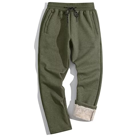 TACVASEN Men's Warm Sherpa Lined Joggers Cover