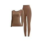 Women's Thermal Underwear Soft Lightweight Long Johns Sets Warm Comfy Base Layer Tops Bottom Sets Loungewear Pajamas