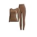 Women's Thermal Underwear Soft Lightweight Long Johns Sets Warm Comfy Base Layer Tops Bottom Sets Loungewear Pajamas