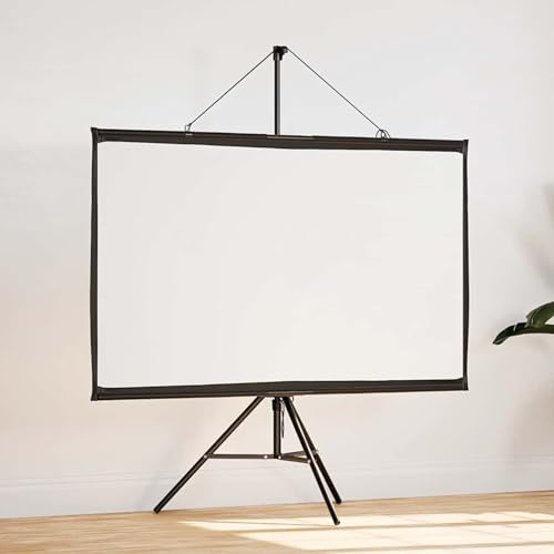 Vopese Beamer Leinwand mit Stativ 72 Zoll 16:9 Projektionsleinwand Model4101047