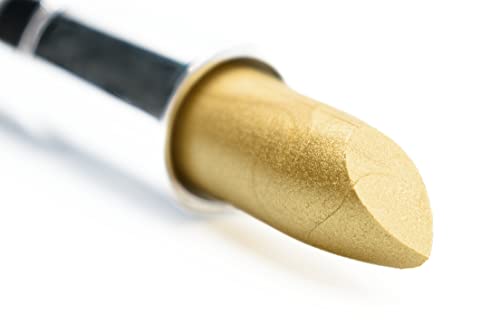 Image of Pure Ziva Glimmer Gold Metallic Famous Creamy Shiny Lipstick Color Moisturizing Paraben Free, No Animal Testing & Cruelty Free Lip Makeup Color