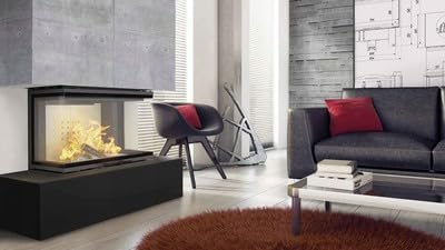 KRATKI Inserto per camino in acciaio a legna NBC 10 kW Ø200 saliscendi A+ | Acciaio nero, efficienza 83%, classe A+. Ecodesign, BImSchV 2, Kratki PRO; per recupero calore.; combustione efficiente