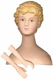 Set of 12-3-1/2' Blonde Hair Vinyl Lady Doll Hands and Head Sets
