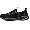 URDAR Zapatillas Running Hombre Sneakers Bambas Interior y Exterior Fitness Atlético Trabajo Deportivas Correr Jogging Caminar Gimnasio(Negro,46 EU)