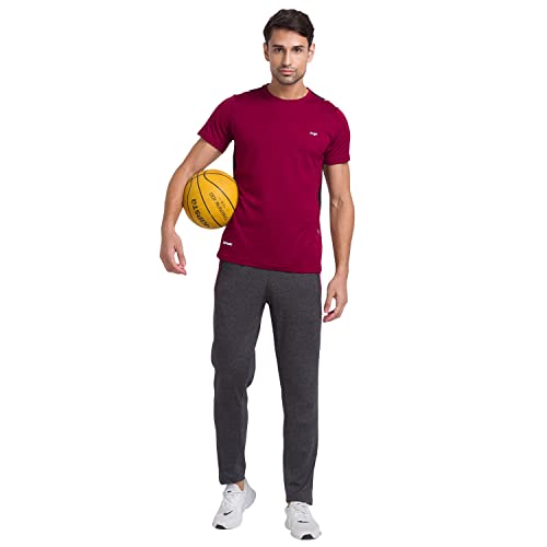 Image of berge' Men's Jacquard Polyester Dry Fit Textured Western Shirts & Tshirts for Men, Quick Drying & Breathable Fabric, Gym Wear Tees & Workout Tops|Half Sleeve T-Shirt|Running Tshirts for Men