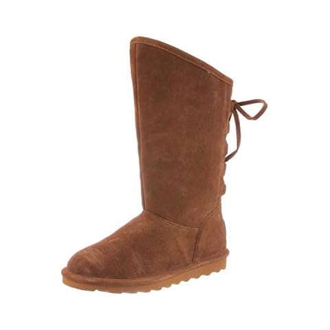 BEARPAW Women's Phylly Hickory Size 9 | Women's Boot Classic Suede | Women's Slip On Boot | Comfortable Winter Boot Cover