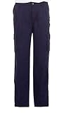 seitliche Taschen Mian Herren Cargo Hose Outdoor Hosen Cargohose Comfort Fit Hose mit Taschen mit Dehnbund, Farbe:Navy, Größe:M