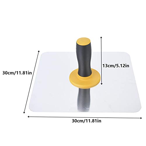 Verputzen von Hawk Runde Ecken 11, 8 Zoll * 11, 8 Zoll Schlammwanne Kelle Aluminium Hawk Aluminiumplatte mit bequemem Griff für Trockenbaumörtel Zement
