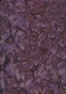 1/2 Metre | SSB-53 Mauve 100% Cotton Handmade Java Batik Fabric Marble Effect Smoke Batik Patchwork Quilting Dressmaking 112cm / 44"