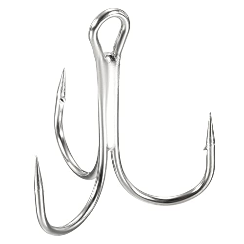 PATIKIL 1/0# Triple Pescado Anzuelo, 50 Paquetes 1.26