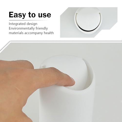 Image of Car Trash Can with Lid, Cup Type Embedded Integrated Trash Can, Silicone Portable Waterproof Small Trash Can for Back Seat Front Seat, for Outdoor Traveling & Home Use(White)