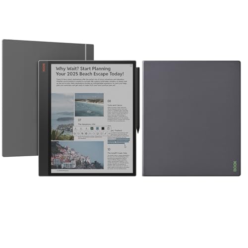 BOOX Tab X C Bündel Tablet 13,3 Zoll Farbe ePapar 128 GB HD Android 13 Frontlicht G-Sensor
