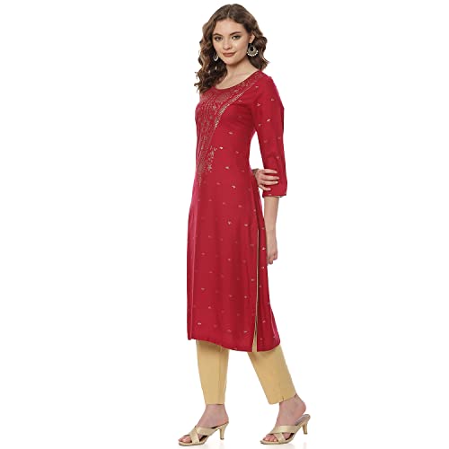 Image of Fuchsia Liva Straight Kurta