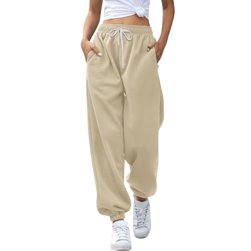 Pantalons extensibles taille haute super élastiques - Sweatpants hiver femme grande taille