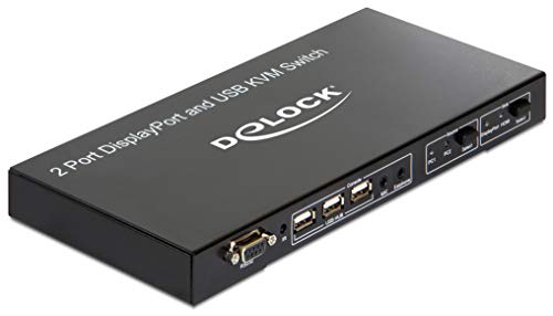 Delock Dual DisplayPort KVM Switch 4K 30Hz met USB en audio voor PC en Mac - Image 3